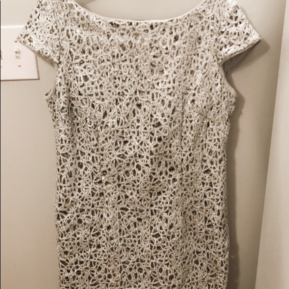 Sparkly silver dress